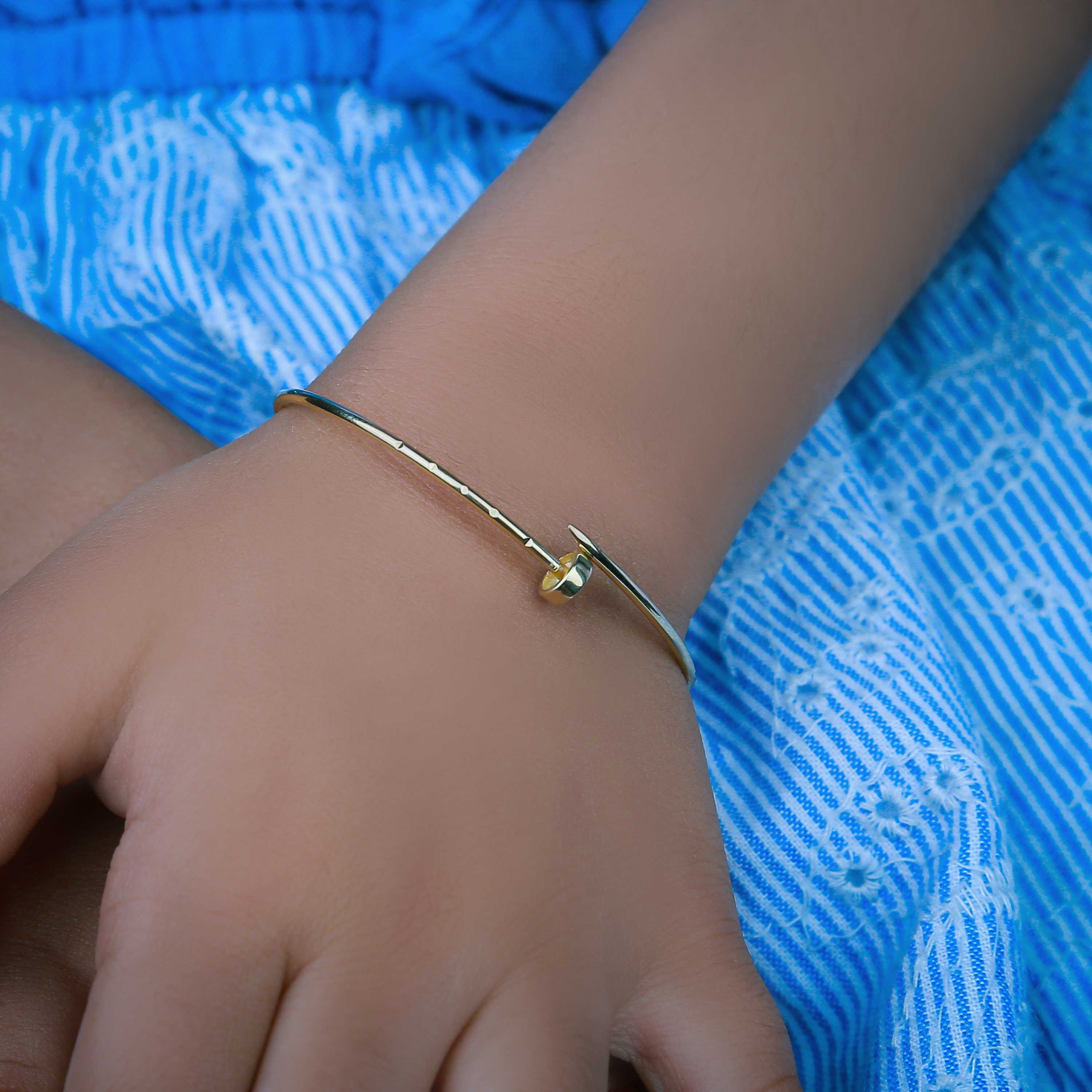 Cartier bracelet for children, 18-karat gold, made in Turkey - (H-0773)